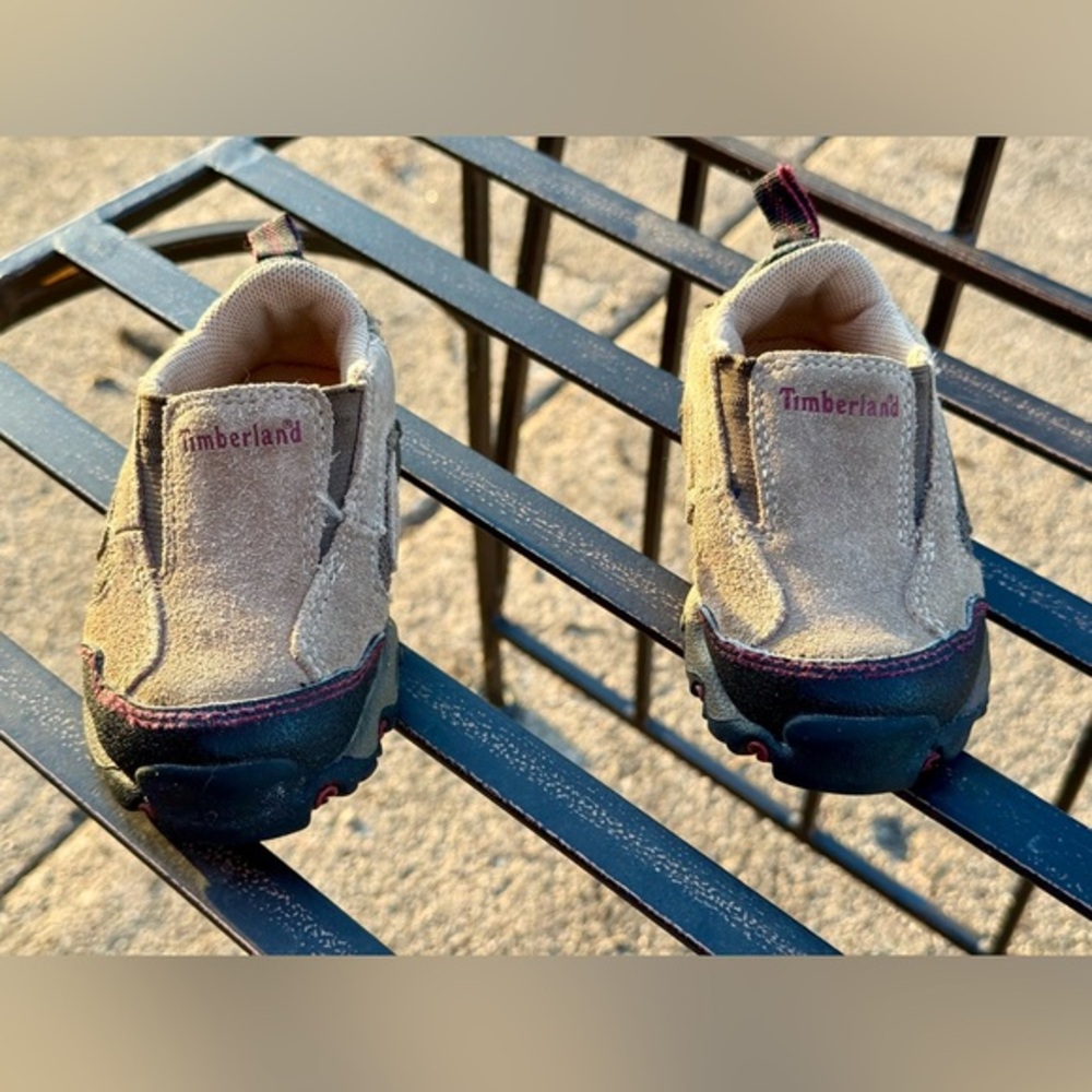 🎋Timberland Toddler Boys Suede Slip-On Hiking Shoes size 4